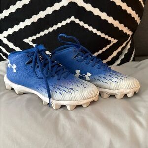 Under Armour Kids Blue and White Sneakers